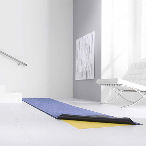 Antirutsch-Unterlegmatte für Schmutzmatten & Teppiche, Rutschmatte für glatte Böden, 80 cm Breite