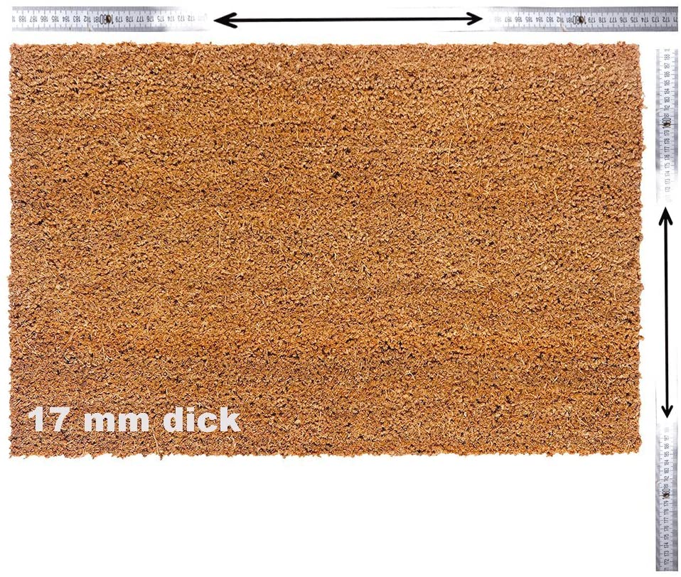 Kokosmatte naturfarbig | 17 mm dick | individuelles Wunschmaß | bis 200 cm breit | bis 1200 cm lang