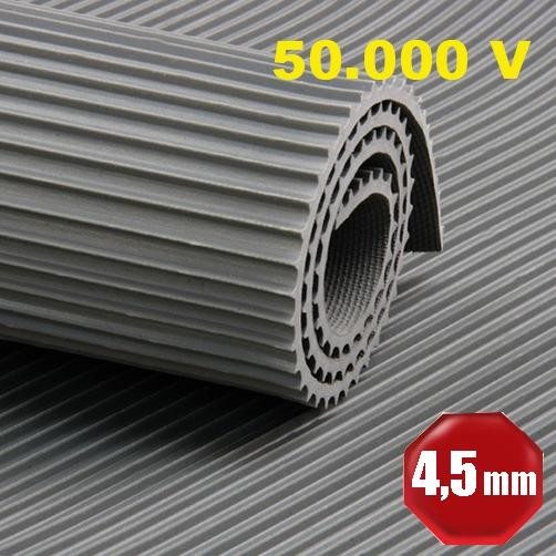 Isoliermatte 50 KV Spannung, 1|1,2 m breit, 4,5mm dick, Länge 10 m