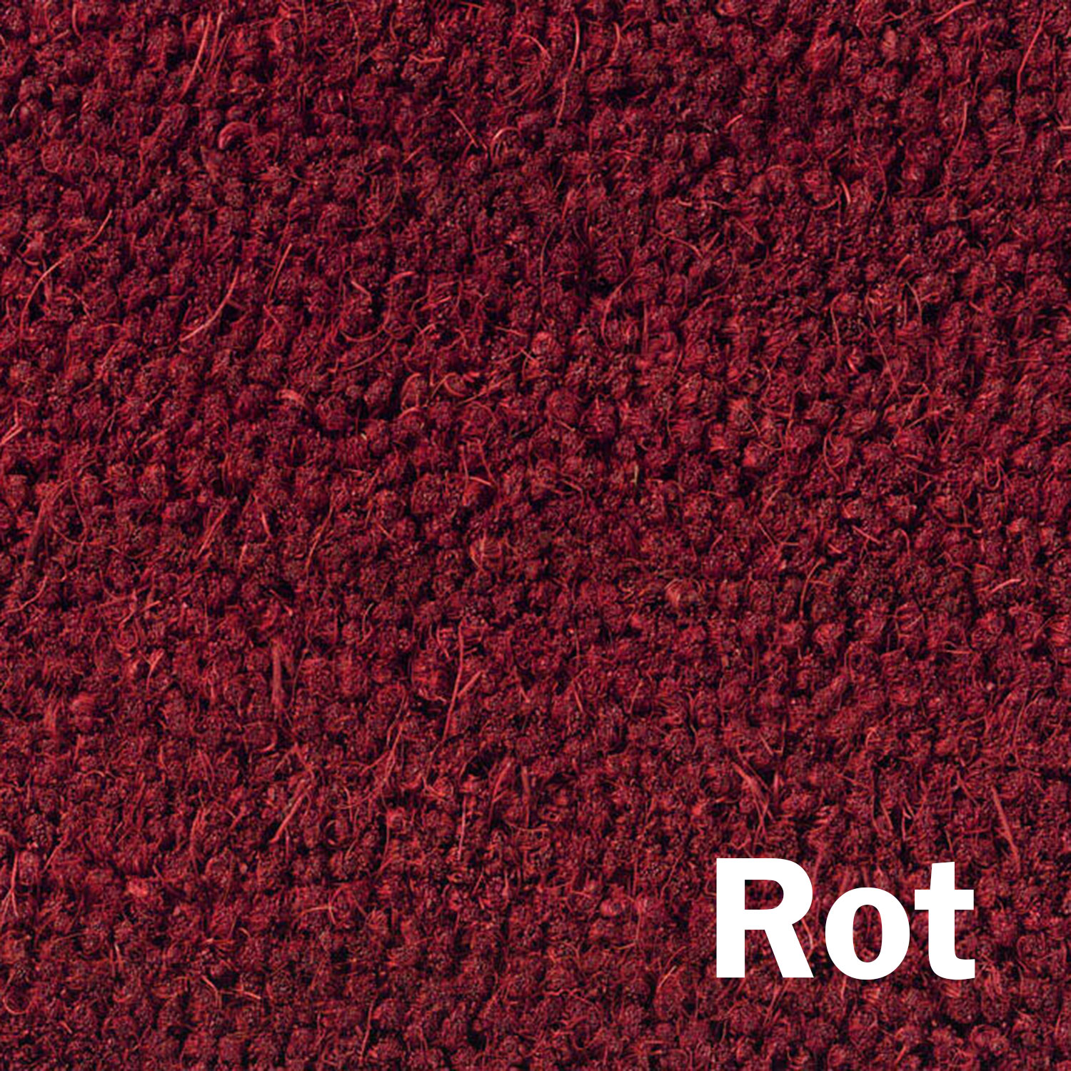 Kokosmatte grau, schwarz, rot, braun | individuelles Wunschmaß | ca. 17 mm dick | bis 200 cm breit | bis 12,5 m lang
