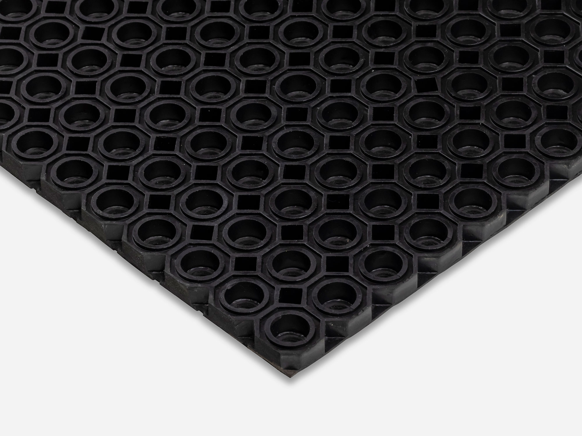 Ringgummimatte OCTO-BLACK für Außen | nach Maß ringgummimatte-nach-mass-octo-black-2