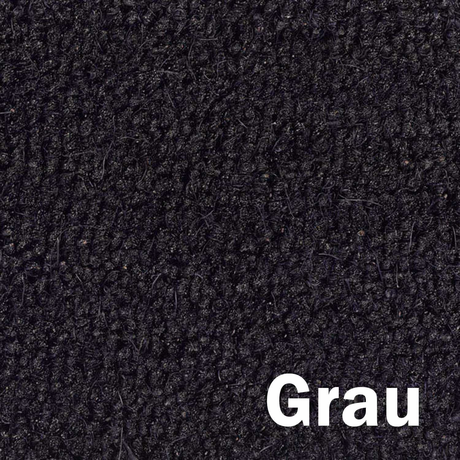 Kokosmatte grau, schwarz, rot, braun | individuelles Wunschmaß | ca. 17 mm dick | bis 200 cm breit | bis 12,5 m lang