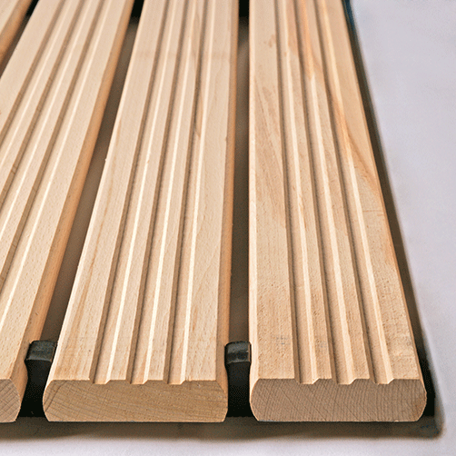 Holzrost ohne Auffahrkeil | Meterware | 4 Breiten holzrost-ohne-anlaufschraege