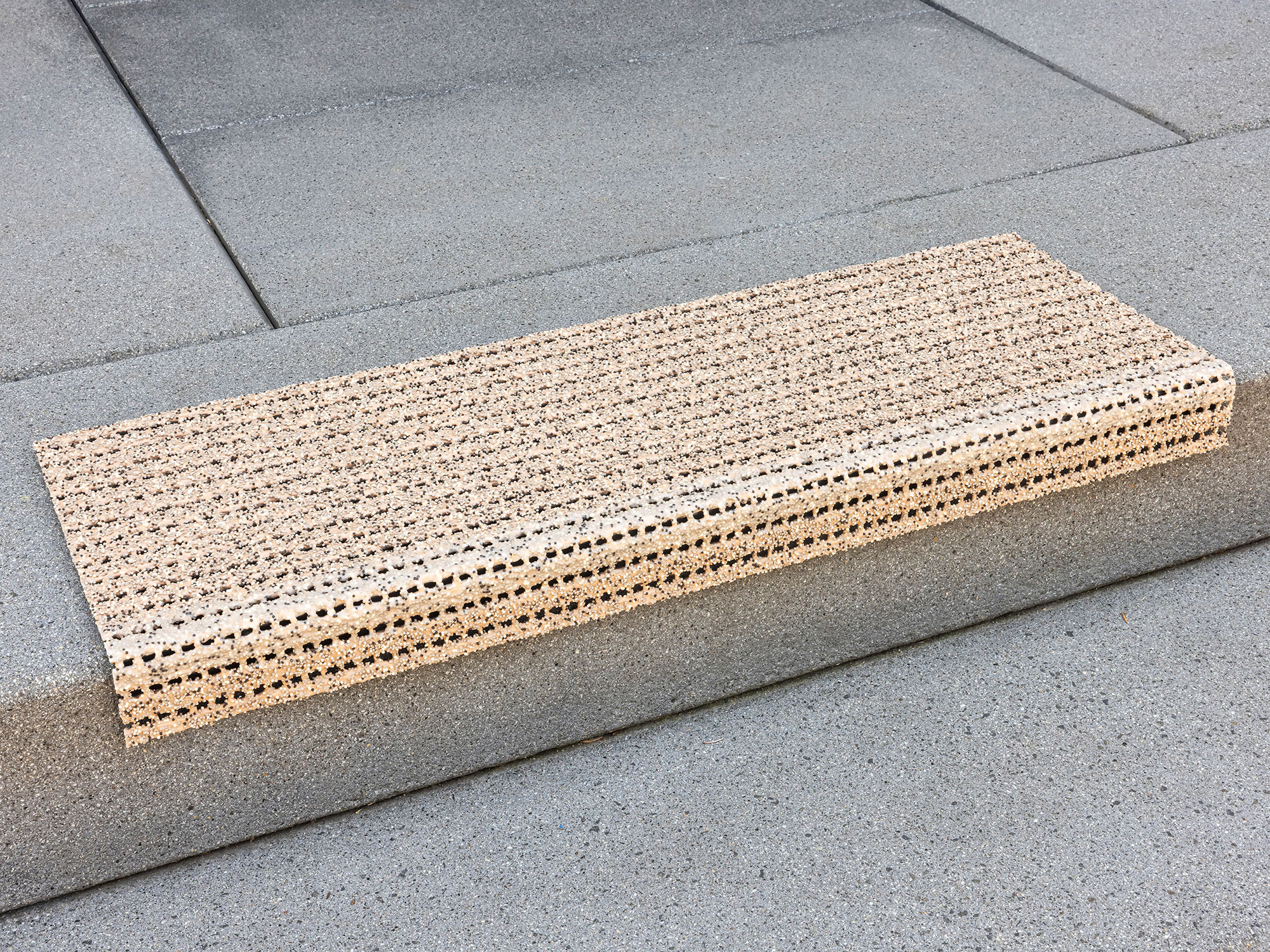 Sicherheits-Stufenmatte für außen Mit Alu-Schiene 24 x 60 cm Braun Sicherheits-Stufenmatte für außen Mit Alu-Schiene 24 x 60 cm Braun
