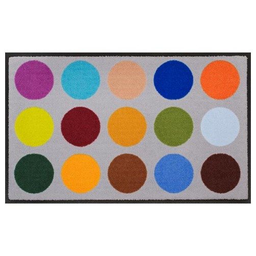 Designmatte Colour Dots, individuelles Wunschmaß, Breite 0,5-2 m, Länge 0,8-6 m